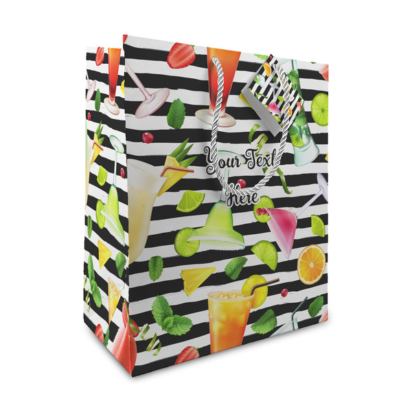 Custom Cocktails Medium Gift Bag (Personalized)