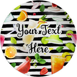 Cocktails Melamine Plate (Personalized)