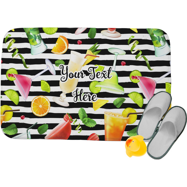 Custom Cocktails Memory Foam Bath Mat - 24"x17" (Personalized)