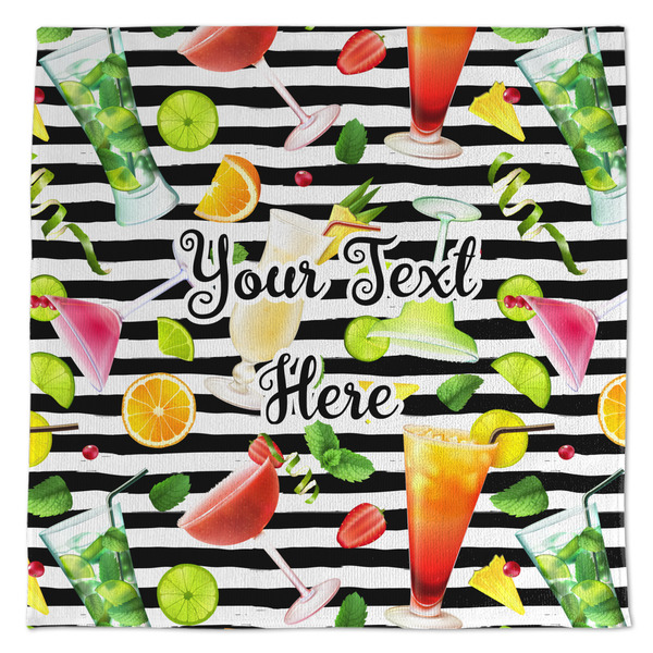 Custom Cocktails Microfiber Dish Towel (Personalized)