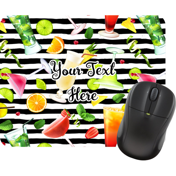 Custom Cocktails Rectangular Mouse Pad (Personalized)