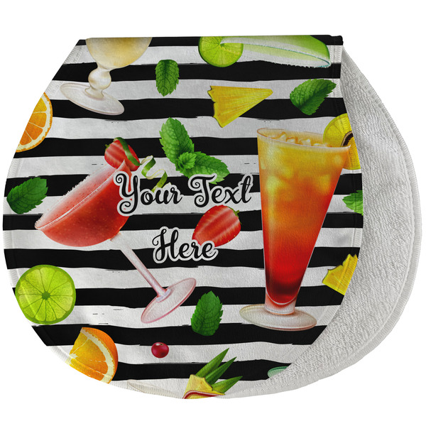 Custom Cocktails Burp Pad - Velour w/ Name or Text