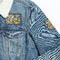 Cocktails Patches Lifestyle Jean Jacket Detail