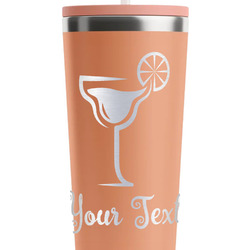 Cocktails RTIC Everyday Tumbler with Straw - 28oz - Peach - Double-Sided (Personalized)