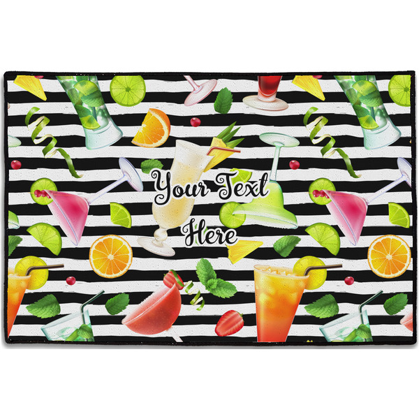 Custom Cocktails Door Mat - 36"x24" (Personalized)