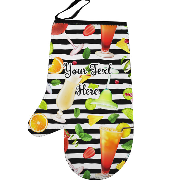 Custom Cocktails Left Oven Mitt (Personalized)