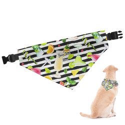 Cocktails Dog Bandana - Large (Personalized)