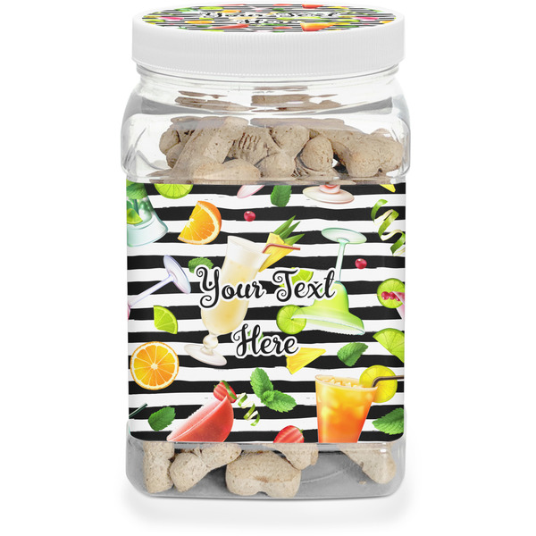 Custom Cocktails Dog Treat Jar (Personalized)