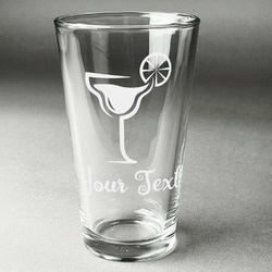 Cocktails Pint Glass - Engraved (Single) (Personalized)