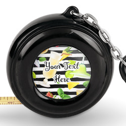 Cocktails Pocket Tape Measure - 6 Ft w/ Carabiner Clip (Personalized)