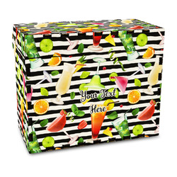 Cocktails Wood Recipe Box - Full Color Print (Personalized)