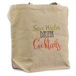 Cocktails Reusable Cotton Grocery Bag - Single