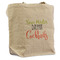 Cocktails Reusable Cotton Grocery Bag - Front View