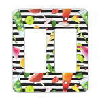 Cocktails Rocker Style Light Switch Cover - Two Switch