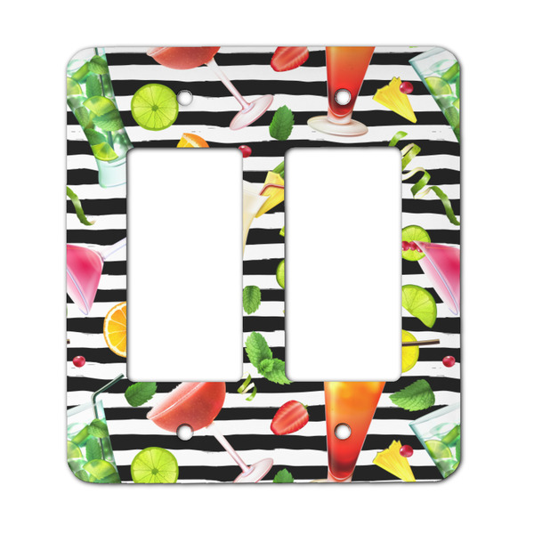 Custom Cocktails Rocker Style Light Switch Cover - Two Switch