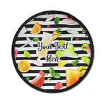 Cocktails Iron On Round Patch w/ Name or Text