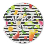 Cocktails Sandstone Car Coaster - Single (Personalized)