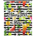 Cocktails Extra Long Shower Curtain - 70"x84" (Personalized)