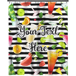 Cocktails Extra Long Shower Curtain - 70"x84" (Personalized)