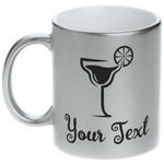 Cocktails Metallic Silver Mug (Personalized)