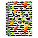 Cocktails Spiral Notebook - 7x10 w/ Name or Text