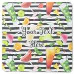 Cocktails Square Rubber Backed Coaster (Personalized)