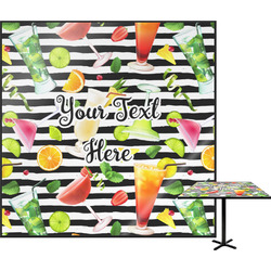 Cocktails Square Table Top - 24" (Personalized)