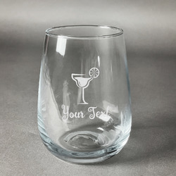Cocktails Stemless Wine Glass (Single) (Personalized)