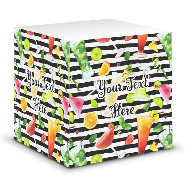 Custom Cocktails Sticky Note Cube (Personalized)