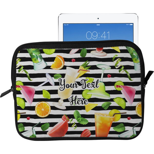 Custom Cocktails Tablet Case / Sleeve - Large (Personalized)