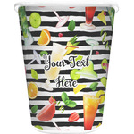 Cocktails Waste Basket - Single Sided (White) (Personalized)