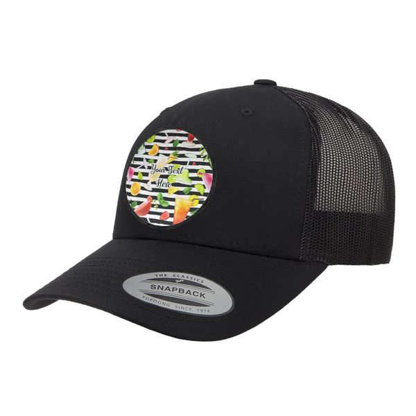 Custom Cocktails Trucker Hat - Black (Personalized)