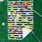 Cocktails Waffle Weave Golf Towel - In Context