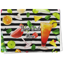 Cocktails Kitchen Towel - Waffle Weave - Full Color Print (Personalized)