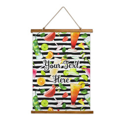 Cocktails Wall Hanging Tapestry - Tall (Personalized)