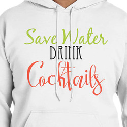 Cocktails Hoodie - White - Small