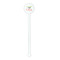 Cocktails White Plastic 5.5" Stir Stick - Round - Single Stick