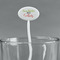 Cocktails White Plastic 7" Stir Stick - Oval - Main