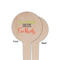 Cocktails Wooden 4" Food Pick - Round - Single Sided - Front & Back