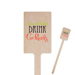 Cocktails Rectangle Wooden Stir Sticks