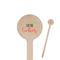 Cocktails Wooden 6" Stir Stick - Round - Closeup