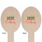 Cocktails Wooden Food Pick - Oval - Double Sided - Front & Back