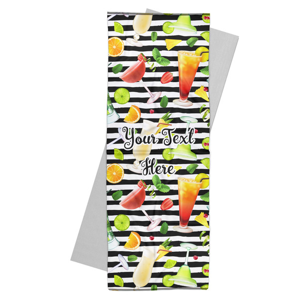 Custom Cocktails Yoga Mat Towel (Personalized)