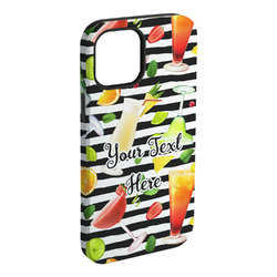 Cocktails iPhone Case - Rubber Lined - iPhone 15 Plus (Personalized)