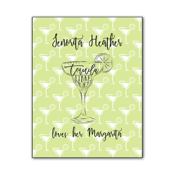 Custom Margarita Lover Wood Print - 11x14 (Personalized)