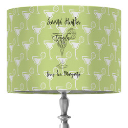 Margarita Lover 16" Drum Lamp Shade - Fabric (Personalized)