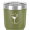 Margarita Lover 30 oz Stainless Steel Ringneck Tumbler - Olive - Close Up