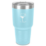 Margarita Lover 30 oz Stainless Steel Tumbler - Teal - Single-Sided (Personalized)