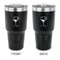 Margarita Lover 30 oz Stainless Steel Ringneck Tumblers - Black - Double Sided - APPROVAL