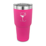 Margarita Lover 30 oz Stainless Steel Tumbler - Pink - Single Sided (Personalized)